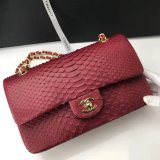 Luxury CC flap snake skin Top Quality classical handbag 25.5cm