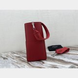 Discount Celine Sangle Seau Bucket Bag Red Calfskin