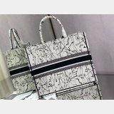 Replica Christian Dior Trotter Pattern Hand CD Book Tote Bag