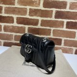 Gucci Designer Copy GG Marmont Matelassé 446744 Black Bag