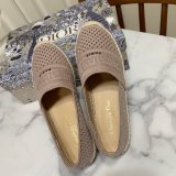 Perfect Dior Replica Openwork Embroidery Fisherman Shoes