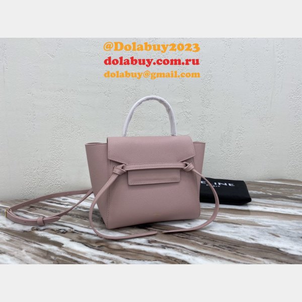 Celine AAA+ celine nano belt pink bag High Quality