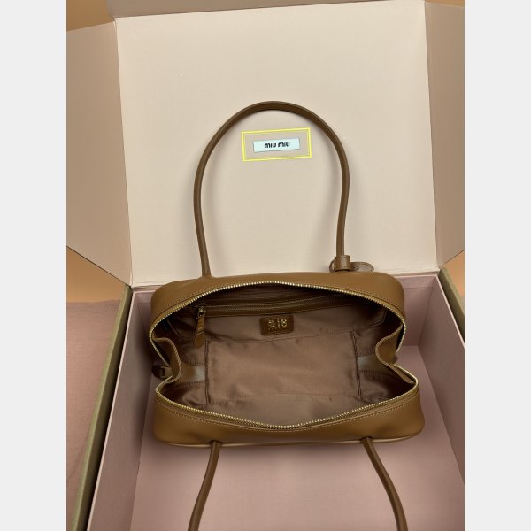 AAA+ Fashion MIU MIU 5BB173 Leather Beau Bag