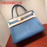 Hermes Kelly 32cm Togo leather Blue