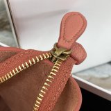 Replica Celine Pink Nano Luggage bag in drummed calfskin