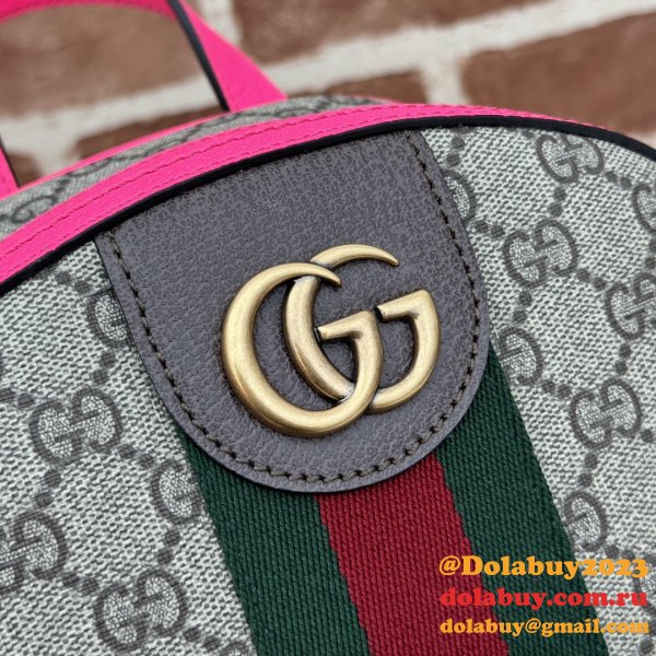 Fuchsia Top Quality 547965 GG Supreme Ophidia Gucci Copy Backpack Bag