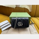 Top Quality Gucci GG 476433 Marmont matelassé leather super mini bag