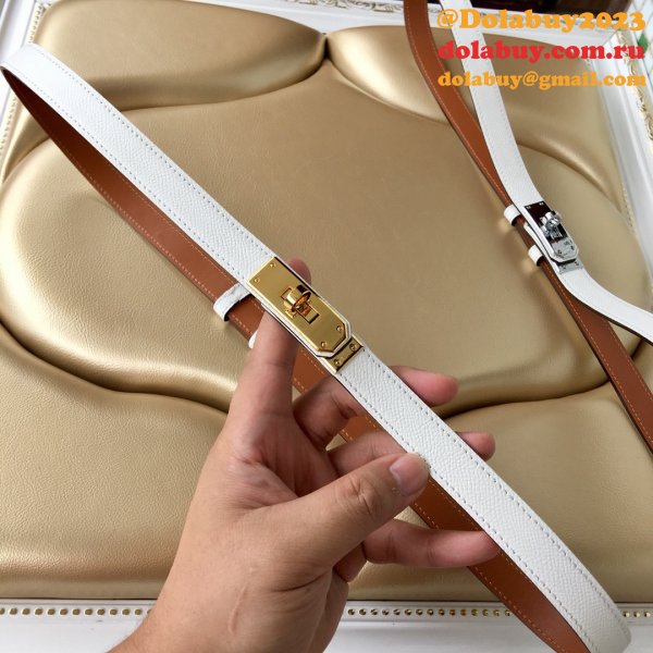 7 Star hottest selling hermes kelly thin belt 17mm