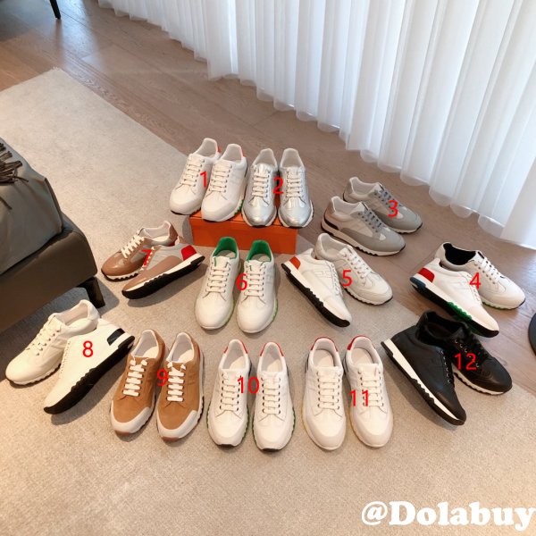 Wholesale Sneakers Leer Wit Hermes Knockoff Shoes