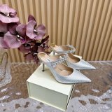 High Quality Jimmy Choo High Heel Mules 6.5/8.5/10CM