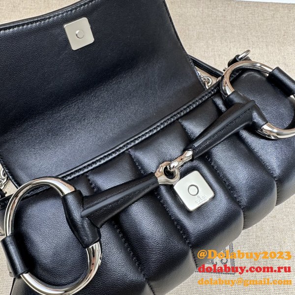 Gucci Designer 764339 Horsebit Chain Knockoff Shoulder Bag