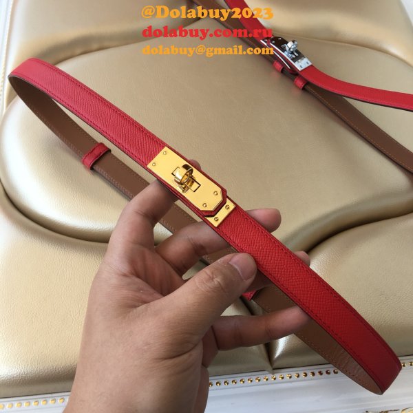 7 Star hottest selling hermes kelly thin belt 17mm