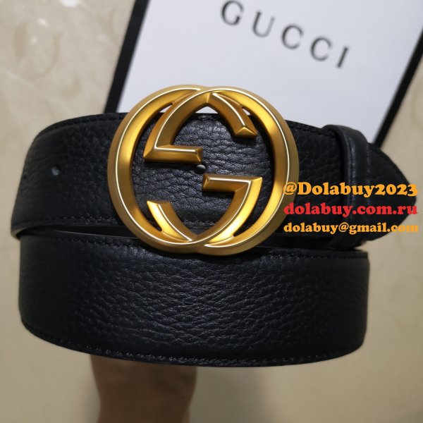 Gucci Belt With Double G Buckle 38mm-5 UK Black