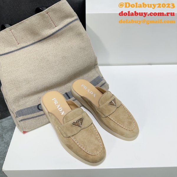 Wholesale Replica Prada 1:1 Designer Saint-Tropez Loafers Shoes