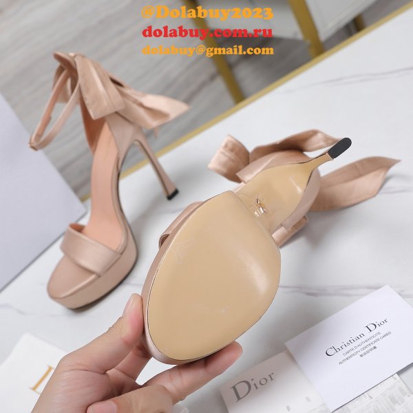 Duplicate Mlle Dior Heeled Sandal Top Quality