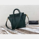 Celine Army Green Luggage Nano shopper 168243 Handbag