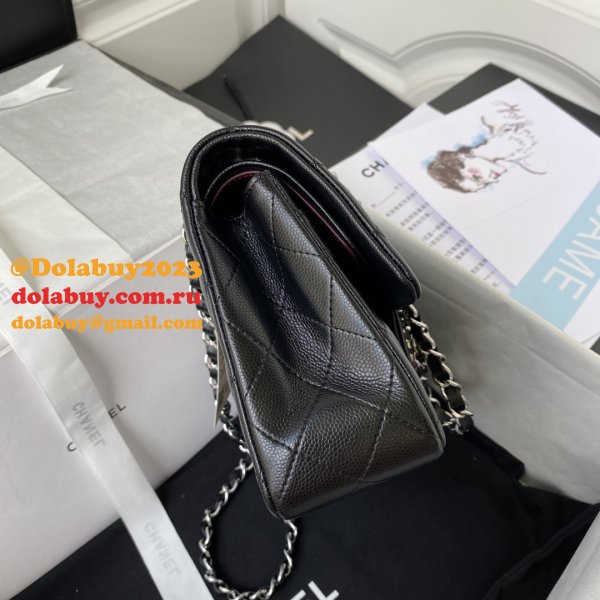 7 Star CC Small Flap Caviar Leather CF 23cm Bag