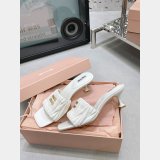 Perfect Luxury Replica Miu Miu high heel slippers Shoes