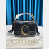 Designer Chloé Luxury 6030 C Bag In Embossed Croco Effect