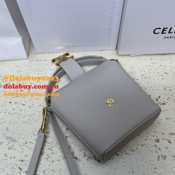 Top Quality Celine 10K943 Bucket Triomphe Smooth Designer Bag