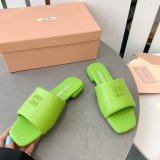 Perfect MiuMiu Bread Slippers Summer Replica Sandals