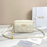 High Quality Dior Caro Bag Brown Supple Cannage Calfskin