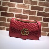 WHOLESALE GUCCI REPLICAS BEST 447633 LEATHER GG MARMONT