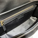 Black Velvet 443497 Gucci GG Marmont Matelassé Shilder Replica Bag