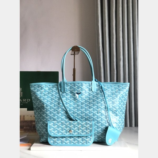 Luxury Goyard Saint Louis 020184/020144 PM/GM Blue Replica Bag