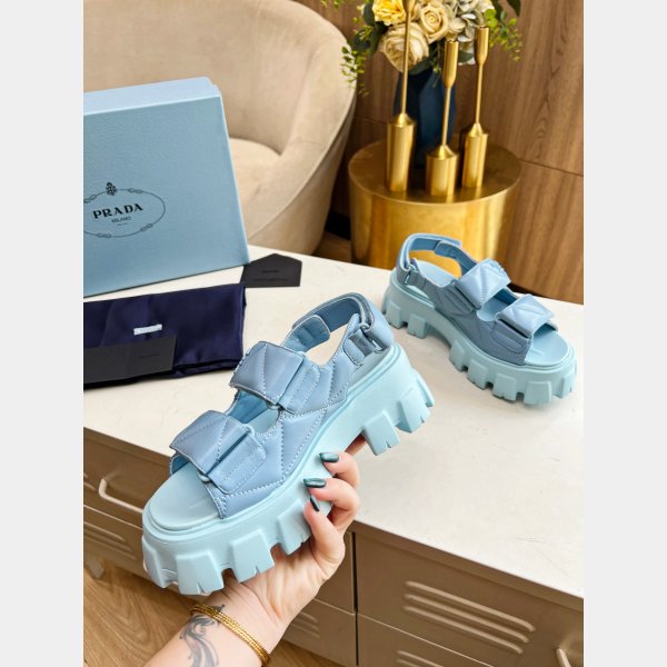 Buy New Replica Prada Roman Platform Sandals Luxury Shoes