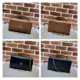 Gucci Replica 675794 Diana small shoulder bag in black/brown