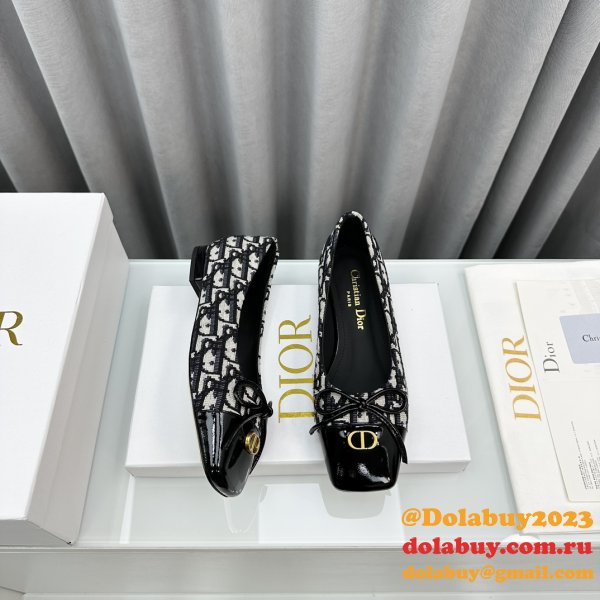 Duplicate DIOR D-Doll  BALLET FLAT Designer