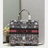 Christian Dior Buy Replica Book Tote Bayadere D-Stripes Pink