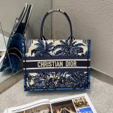 Christian Dior 7 Star Book Tote Oblique Termurah Replica Blue Bag