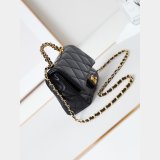 Replica Designer AS5032 Black Top Handle Inspired Mini Flap Bag