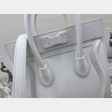 Buy Online Celine White Nano Luggage Bag-168243