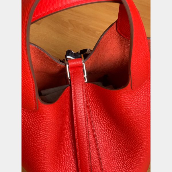 Hermes Replica Picotin Mm Clemens Fitting Red Bag