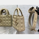 Top Quality DIOR LADY 17/20CM BAG LAMBSKIN