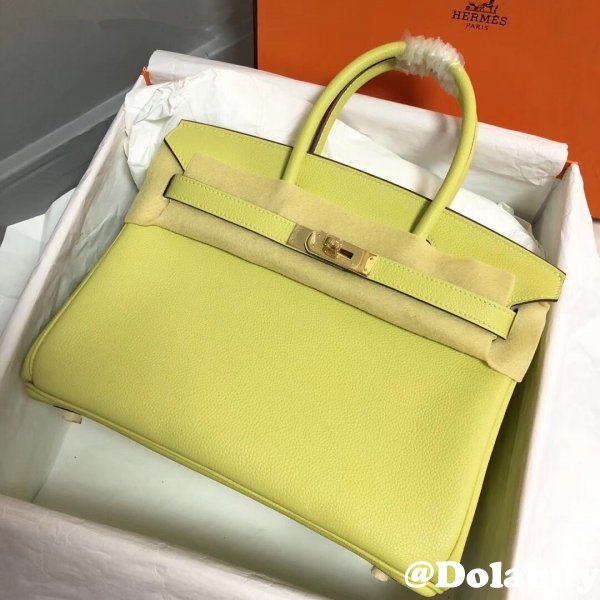 Hermes Birkin 35cm Togo leather Handbags Yellow