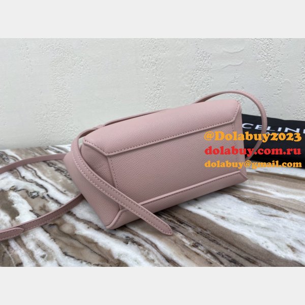 Celine AAA+ celine nano belt pink bag High Quality