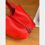 Hermes Replica Picotin Mm Clemens Fitting Red Bag