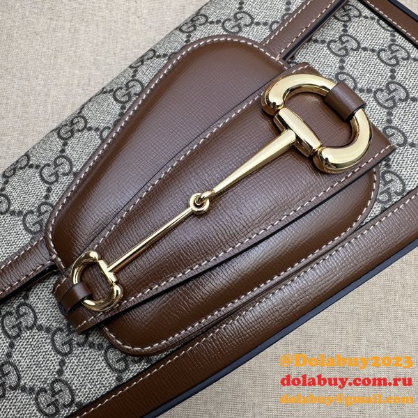 Top Quality 764155 Horsebit Shoulder 1955 Gucci Inspired Bag