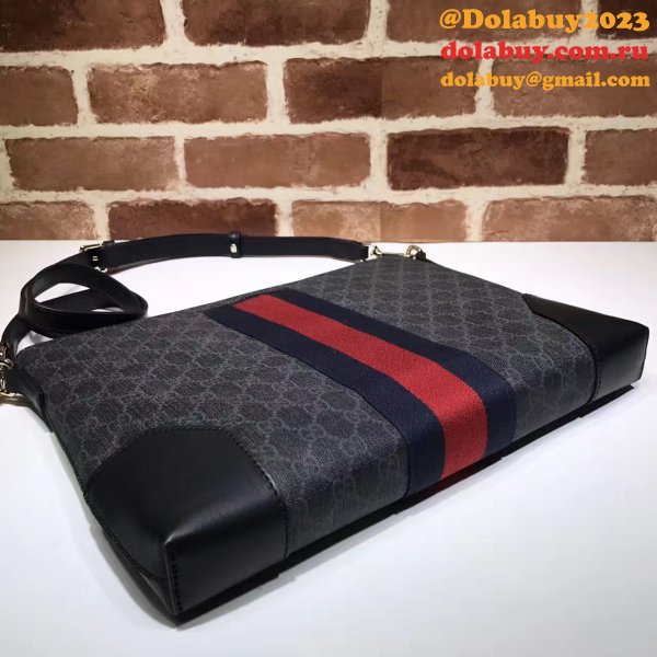 7 Star Gucci Fake 474139 GG Supreme Wide Messenger