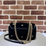 Affordable 446744 Black Marmont Top-Quality Fake Gucci Bags