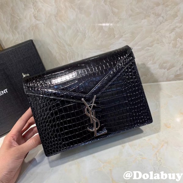 Saint Laurent AAA+ Replicas Shoulder 377057 Black/Red Bags