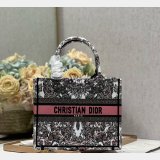 Christian Dior Buy Replica Book Tote Bayadere D-Stripes Pink