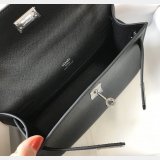 Luxury Hermes EPSOM LEATHER Mini Kelly Pouchette