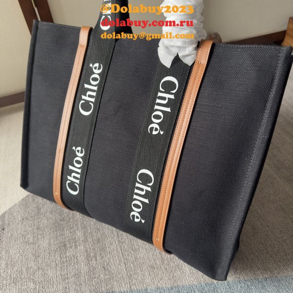 High Quality Chloe Woody Handbag Wholesale online Black