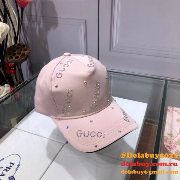 Fashion Gucci with diamond logo Baseball cap