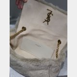 YSL KATE DOUBLE BREAD SUEDE & RABBIT FUR small 22CM BAG